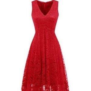 Red Lace Dress